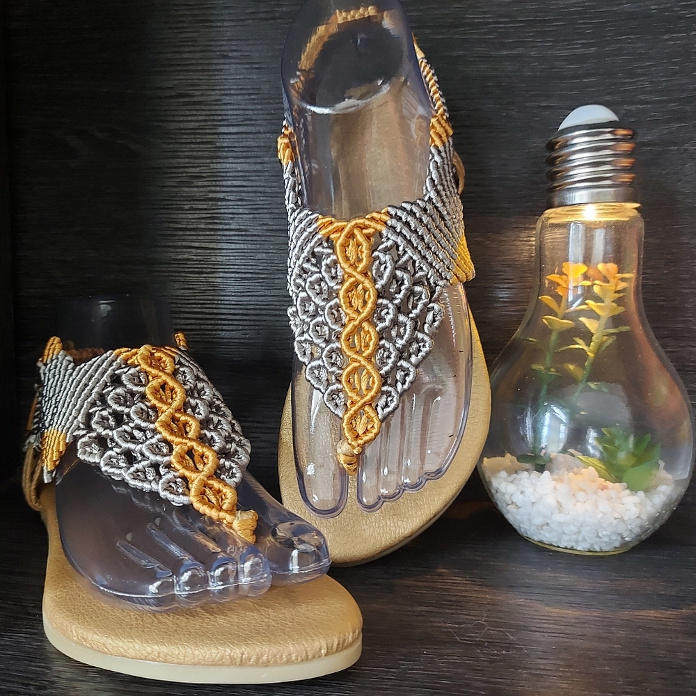 Gold & Silver Exclusive sandals